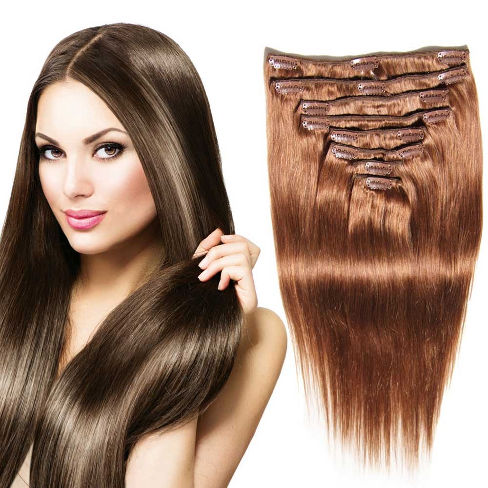 Idolra Natural Clip In Hair Extensions Buy Virgin Brazilian Natural Straight Hair [94]